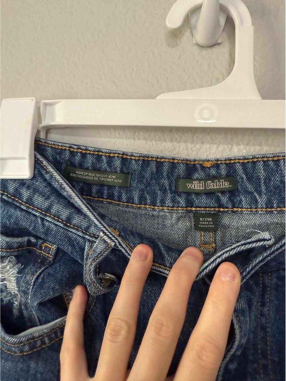 Wild fable highest rise baggy jean size 8/29R - Picture 3 of 3